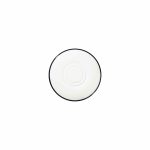 Modest Black Double Well Saucer 16cm / 6.25" — Modest