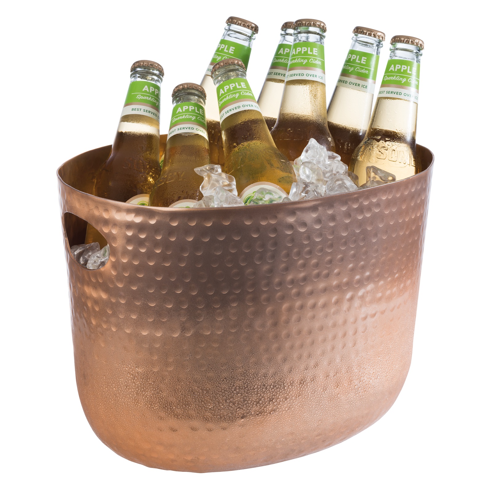 aps-aluminium-copper-look-hammered-surface-handled-wine-bowl-dps-36111 Aluminium 'Copper look' Hammered Surface Handled Wine bowl — APS