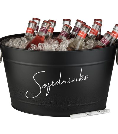 Galvanised Metal 'Black Metal look' with Plastic Insert Tub — APS