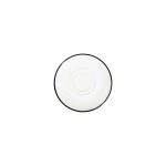 Modest Black Double Well Saucer 16cm / 6.25" — Modest