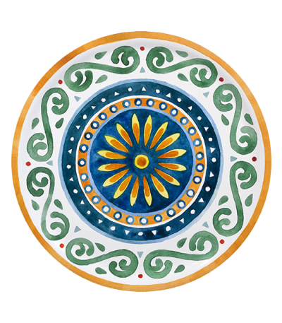 Saturnia Capri Pizza Plate 33cm — Saturnia
